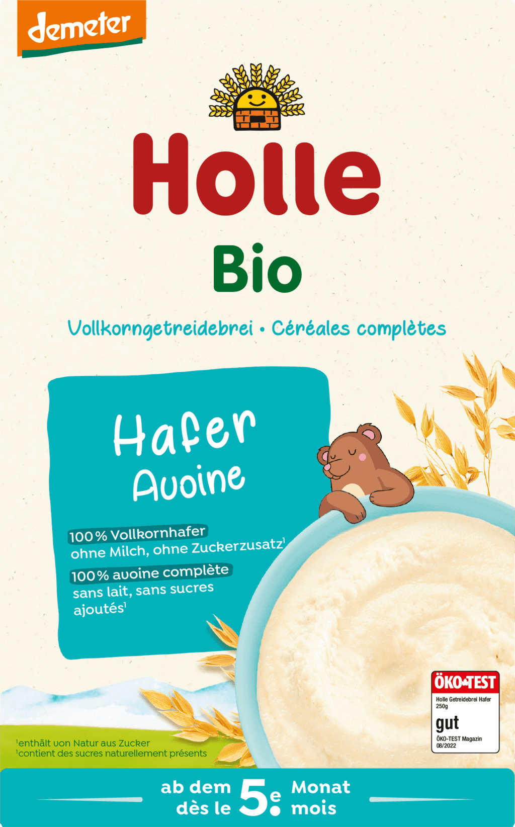Holle Bio Celozrnná ovsená kaša pre bábätká 250 g