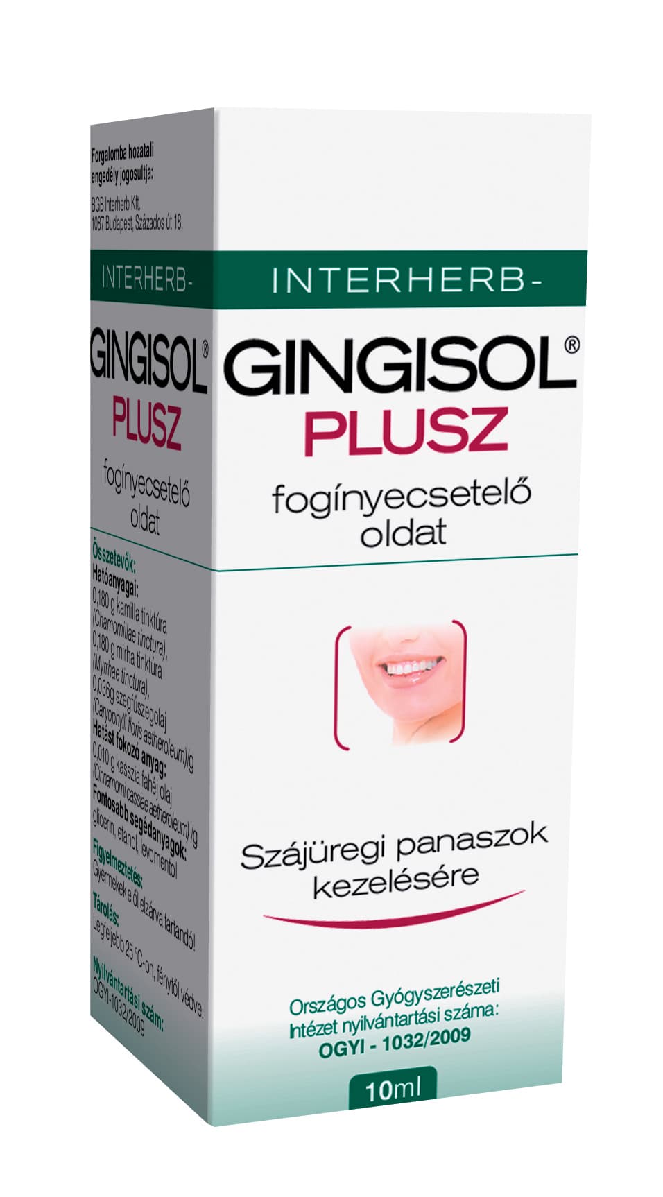 Interherb Gingisol Plus roztok na ošetrenie ďasien 10 ml