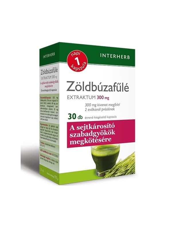 Interherb denné1 extrakt z mladého pšeničného trávy kapsuly 30 ks