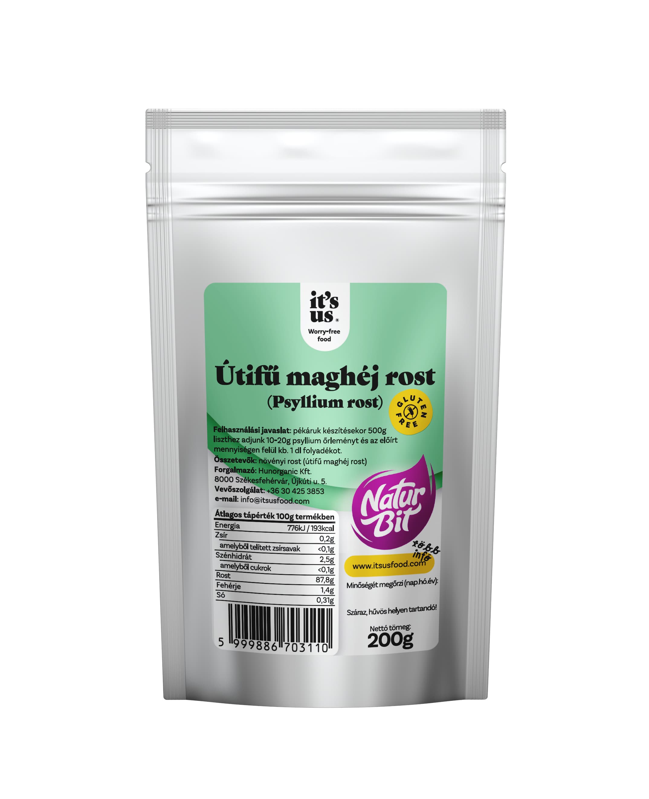 Naturbit Psylliová vláknina mletá 200 g