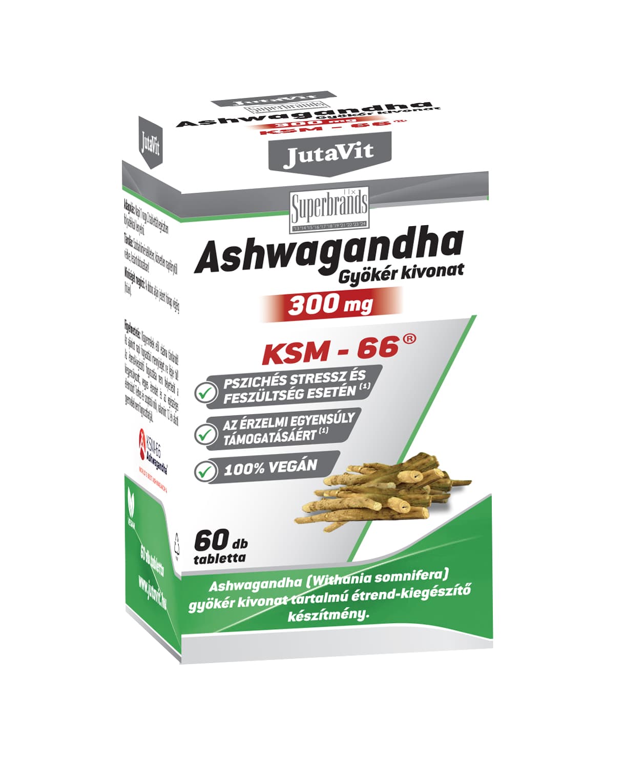 Jutavit ashwagandha koreňový extrakt tablety 300mg 60 ks