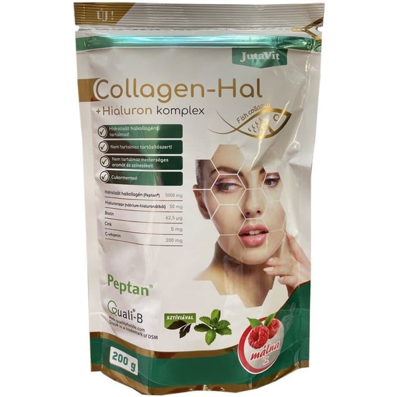 Jutavit kolagén-ryba+hyaluron komplex prášok s príchuťou maliny 200 g