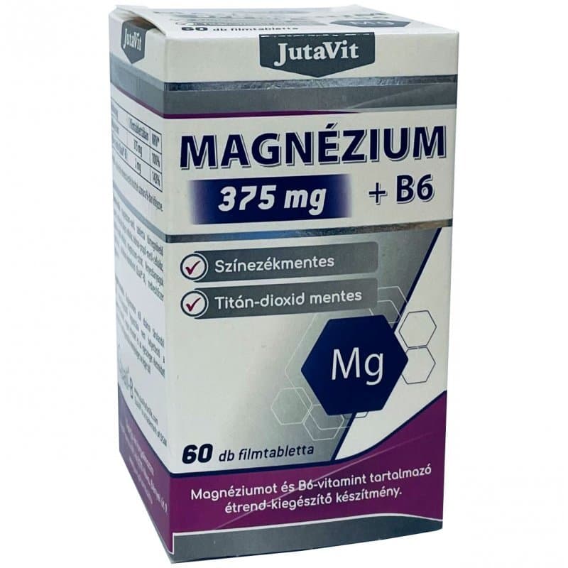 JutaVit Magnézium 375 mg + B6 filmom obalené tablety 60 tabliet - 90511