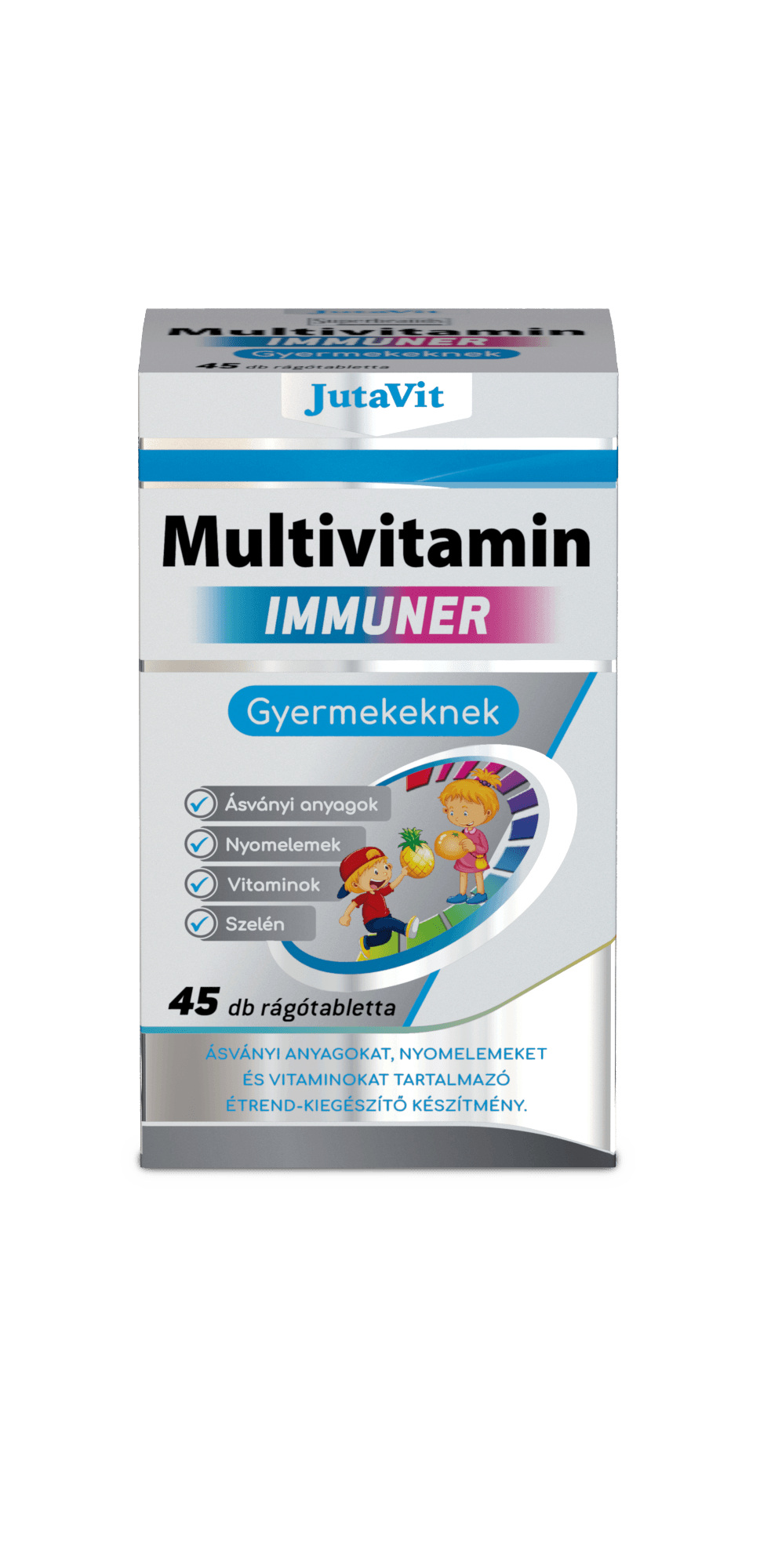 JutaVit Multivitamínové imunitné žuvacie tablety pre deti 45 kusov - 21708