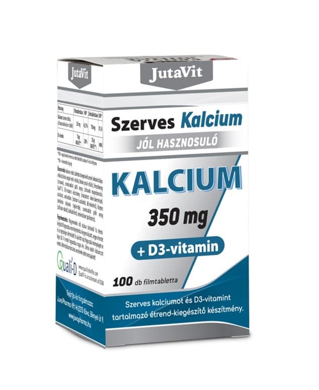 JutaVit Organický Vápnik a Vitamín D3 filmtablety 100 tabliet - 89177