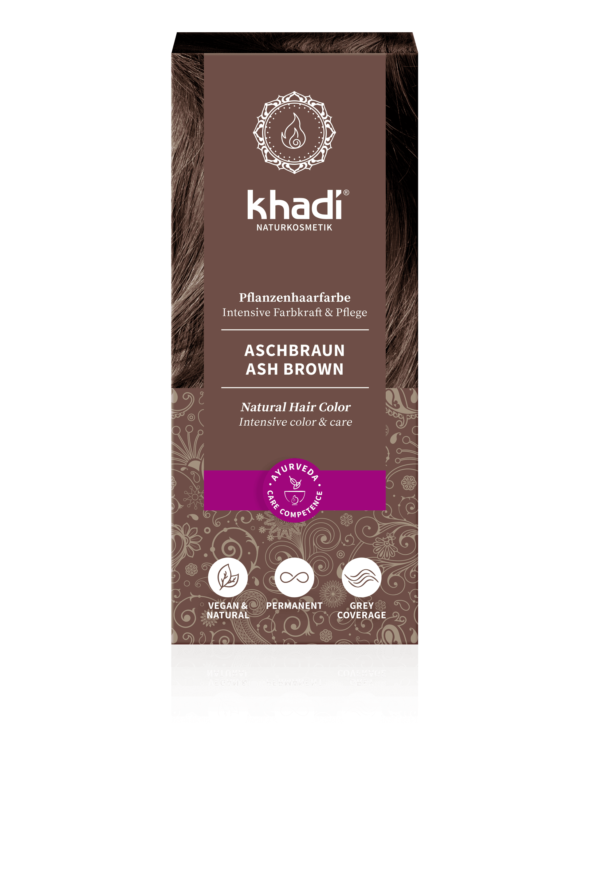 Khadi Bylinná farba na vlasy s popolavohnedým odtieňom 100 g - 88099