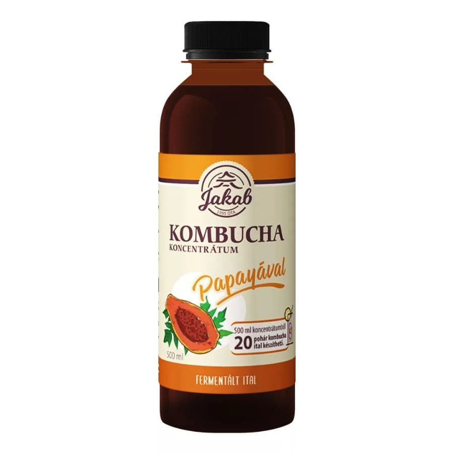 Kombucha čaj koncentrát s papájou 500 ml