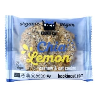 Kookie Cat ovsená sušienka s chia a citrónom 50 g