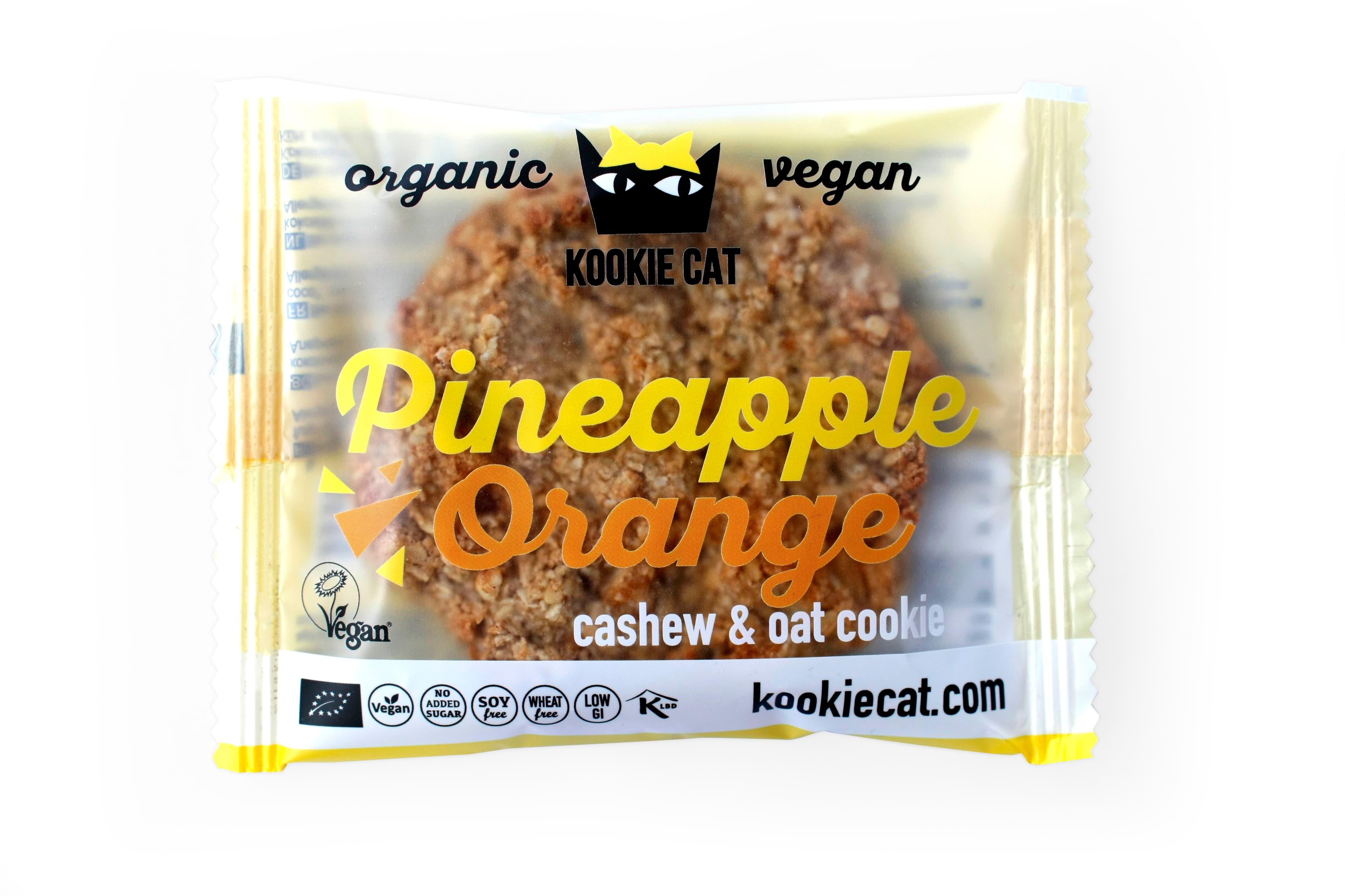 Kookie Cat organické sušienky s ananásom a pomarančom 50 g - 83216