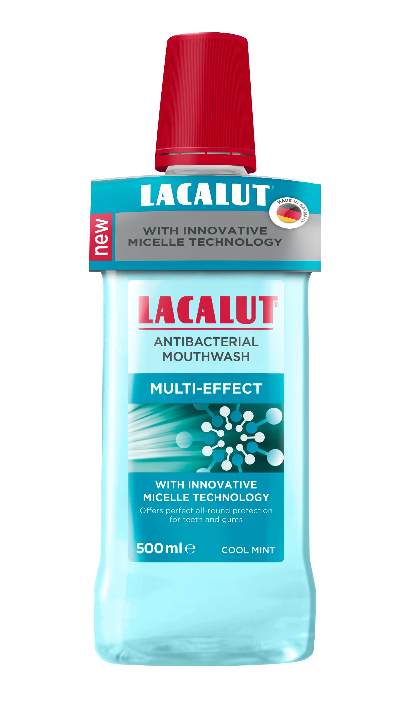 Lacalut micelárna antibakteriálna ústna voda s komplexným účinkom 500 ml - 90811