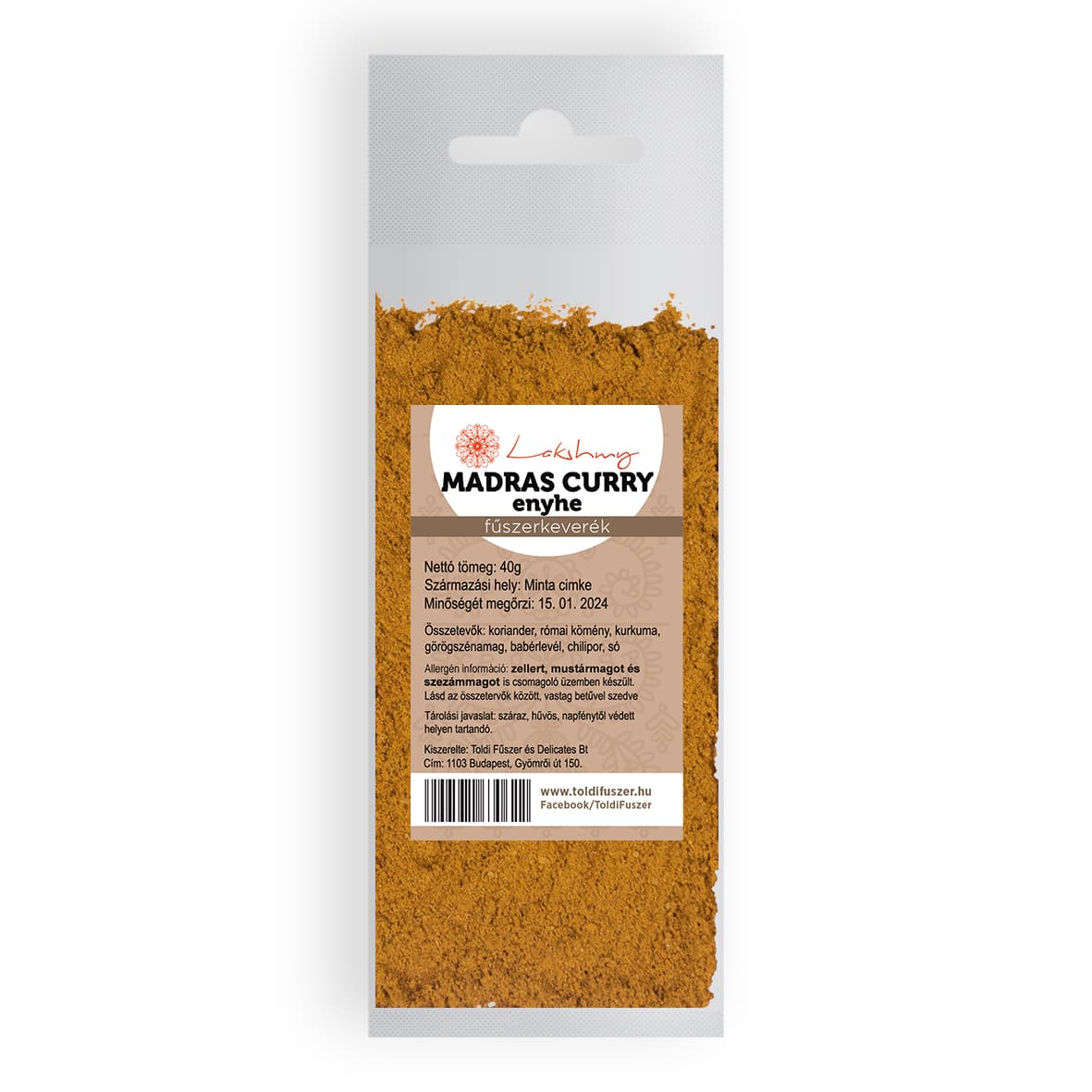 Lakshmy Madras curry jemná koreniaca zmes 40 g - 12756