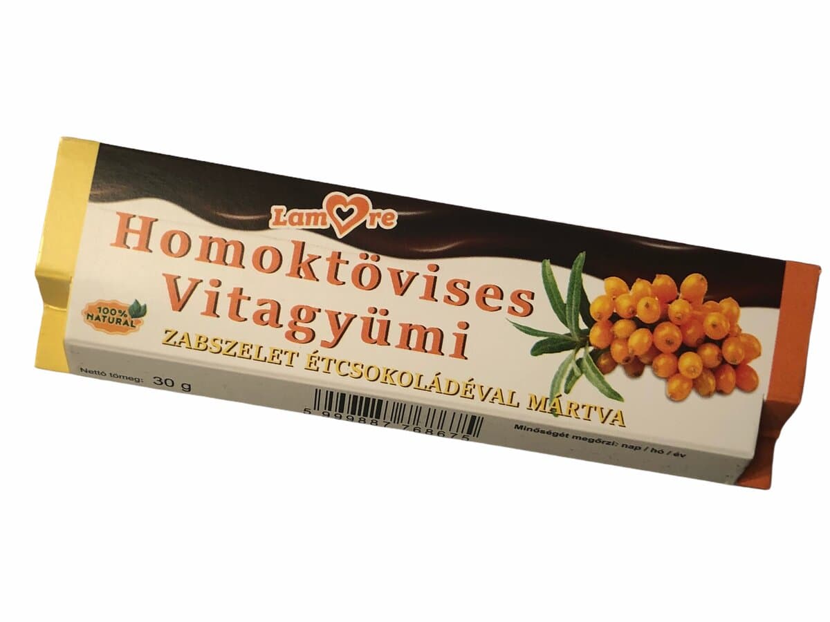 Lamore rakytníková ovsená tyčinka s horkou čokoládou 30 g