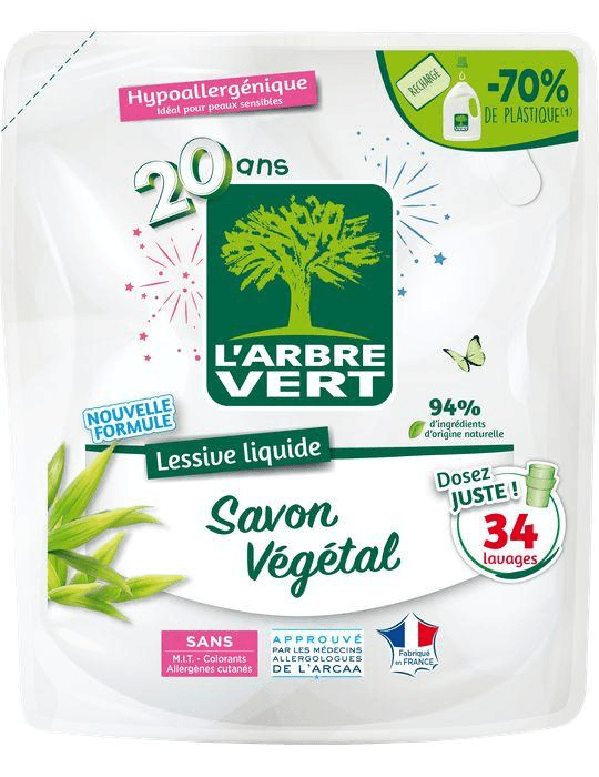 L'ARBRE VERT Náplň pracieho prostriedku s prírodným mydlom 1.53 l - 93936