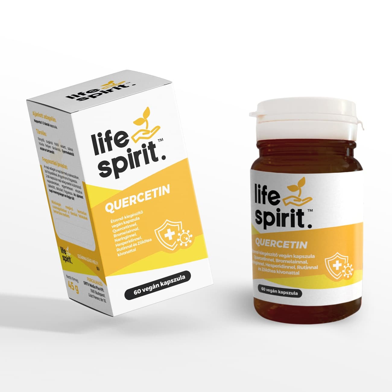 Life Spirit quercetin - bromelain - zelený čaj - naringin - rutín - hesperidin kapsula 60 ks