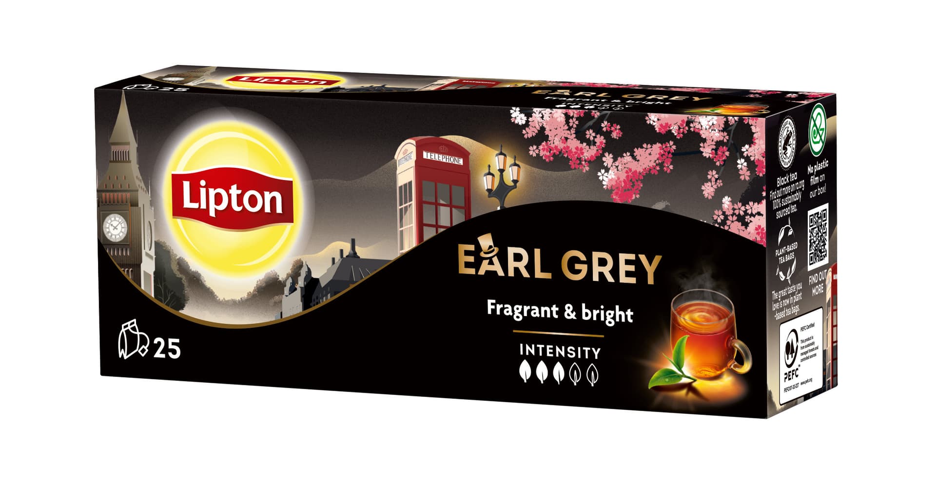 Lipton earl grey čaj 25x1,5g 37,5 g