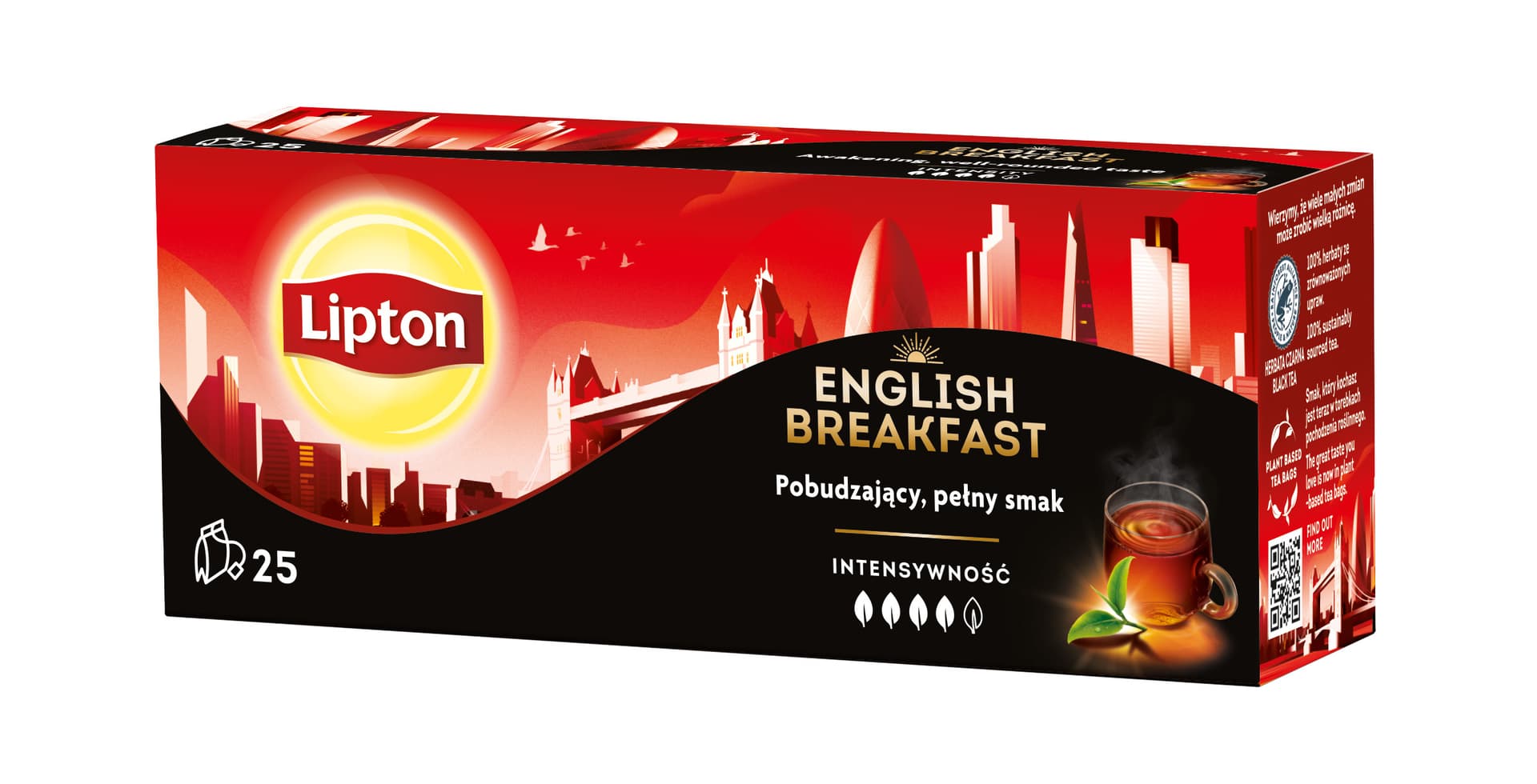 Lipton anglický raňajkový čaj 25x2g 50 g