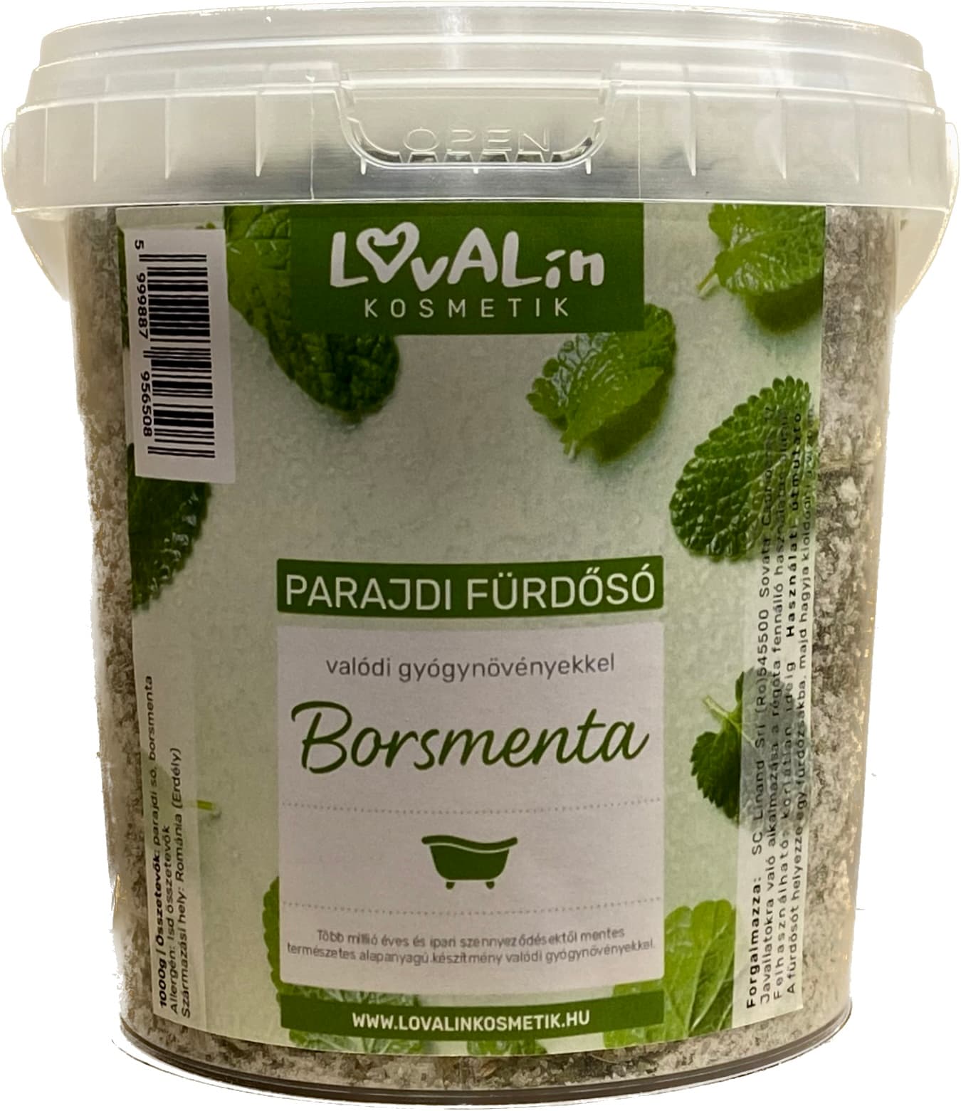 Lovalin gyógynövényes fürdősó borsmentával 1000 g - 92996