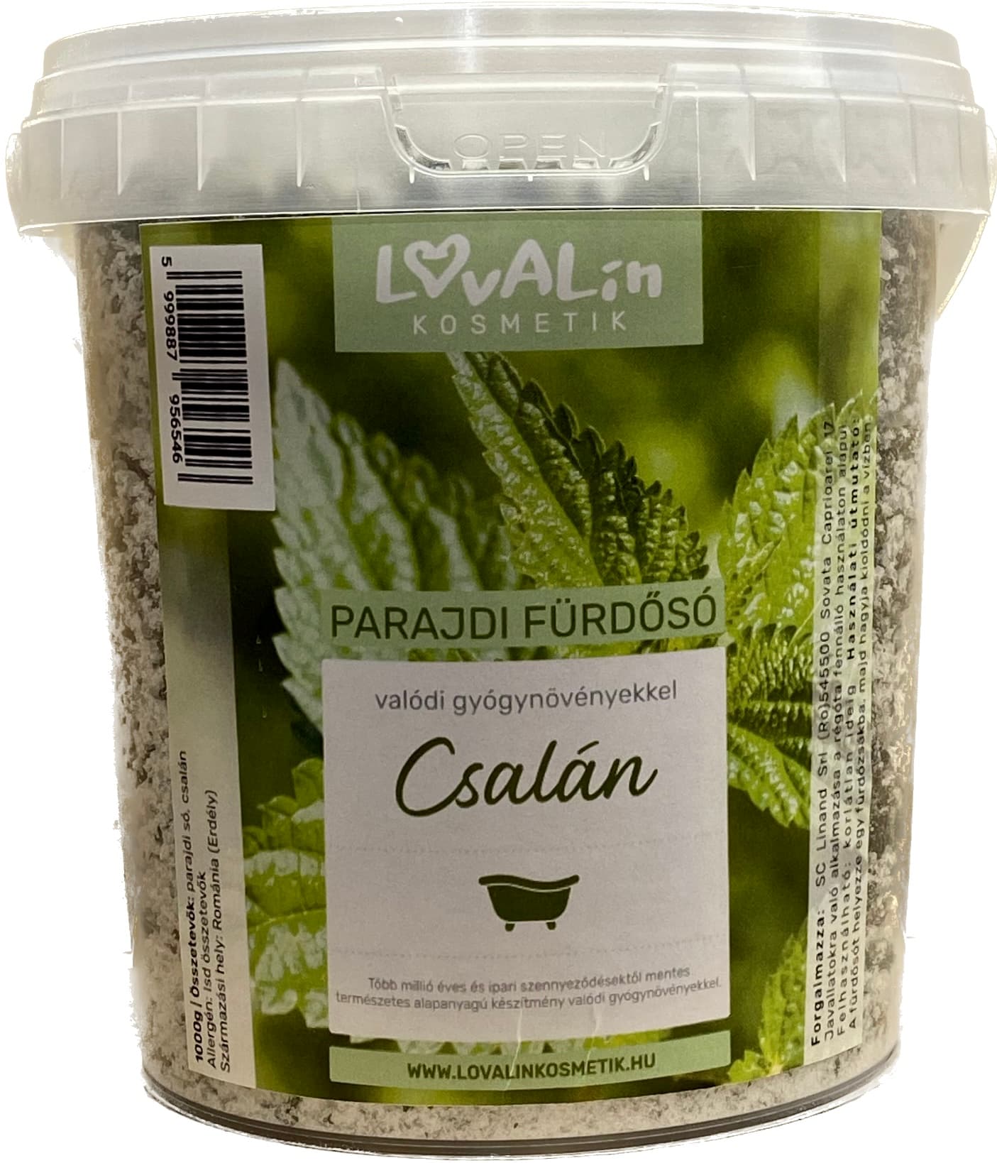Lovalin Parajdi Soľ do kúpeľa s Žihľavou 1000 g - 92998
