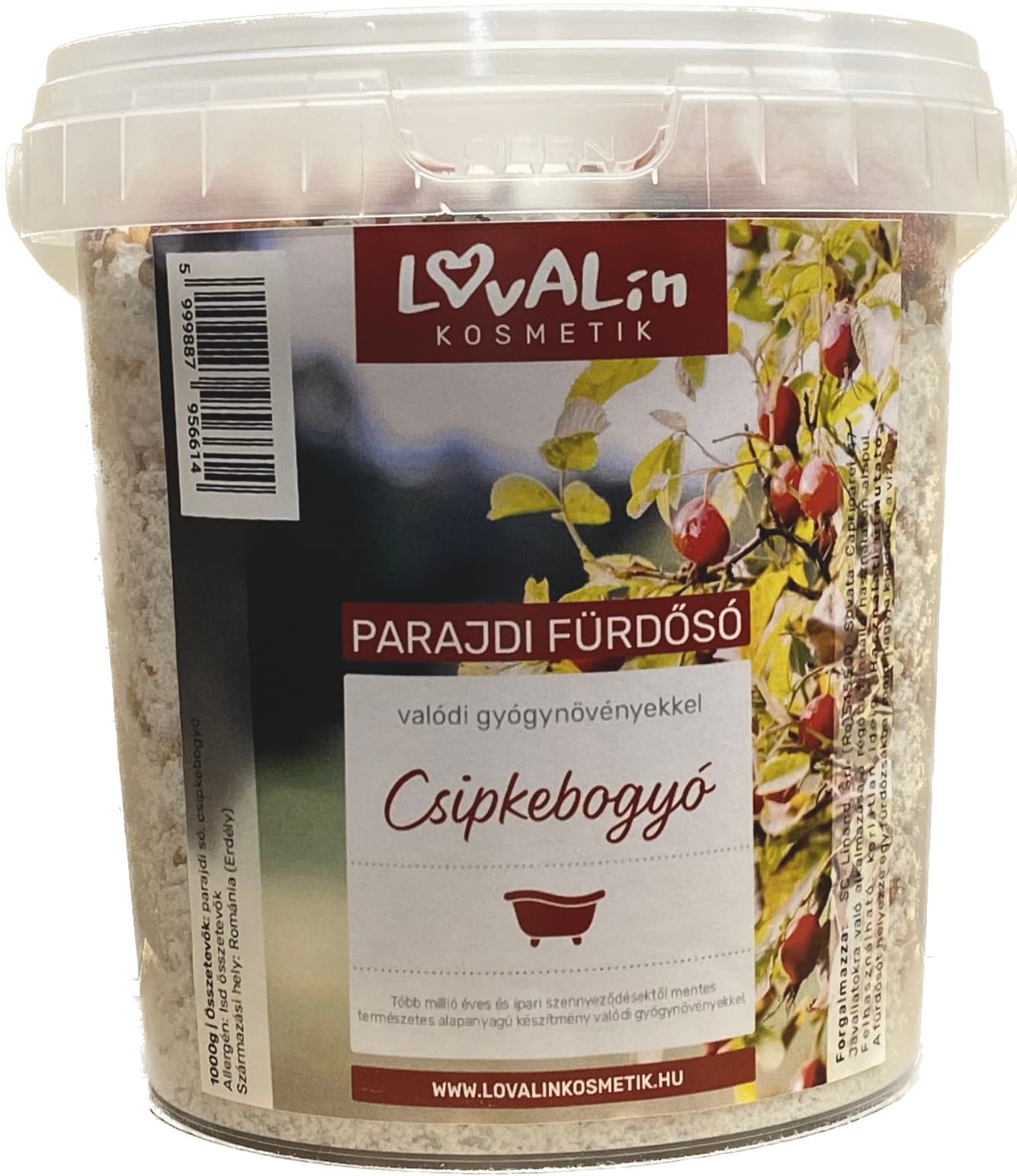 Lovalin Parajd Soľ do kúpeľa s šípkou 1000 g - 93001