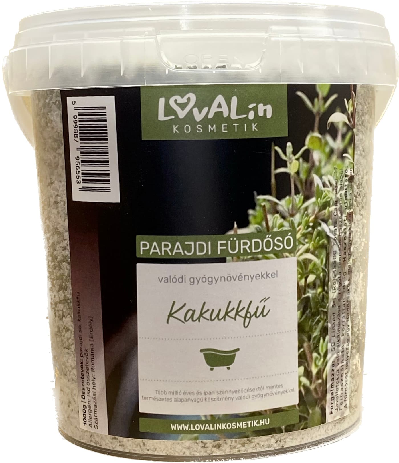 Lovalin Relaxačná soľ z Parajdu s materinou dúškou 1000 g - 92999