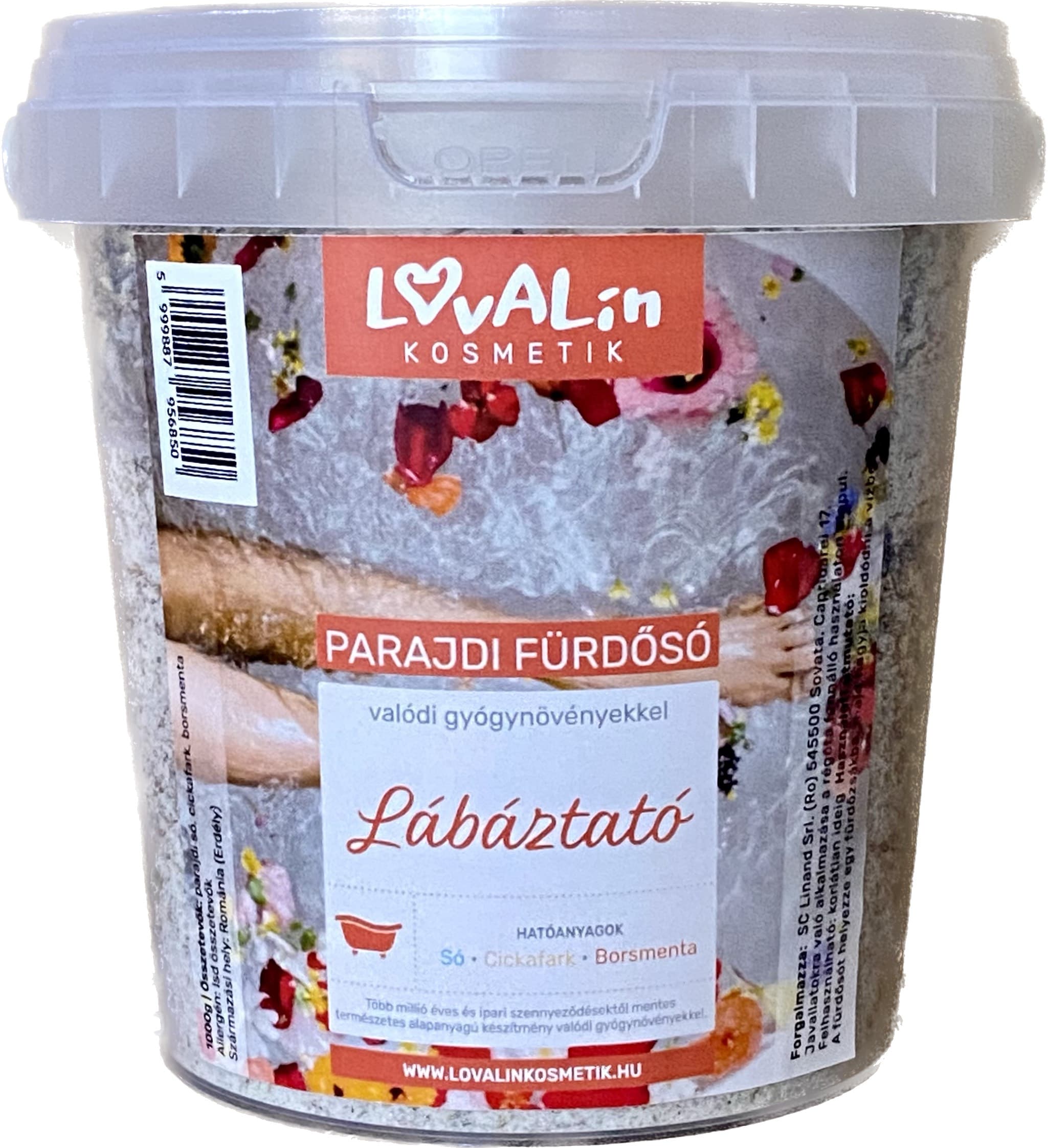 Lovalin bylinná soľ na nohy 1000 g - 92995