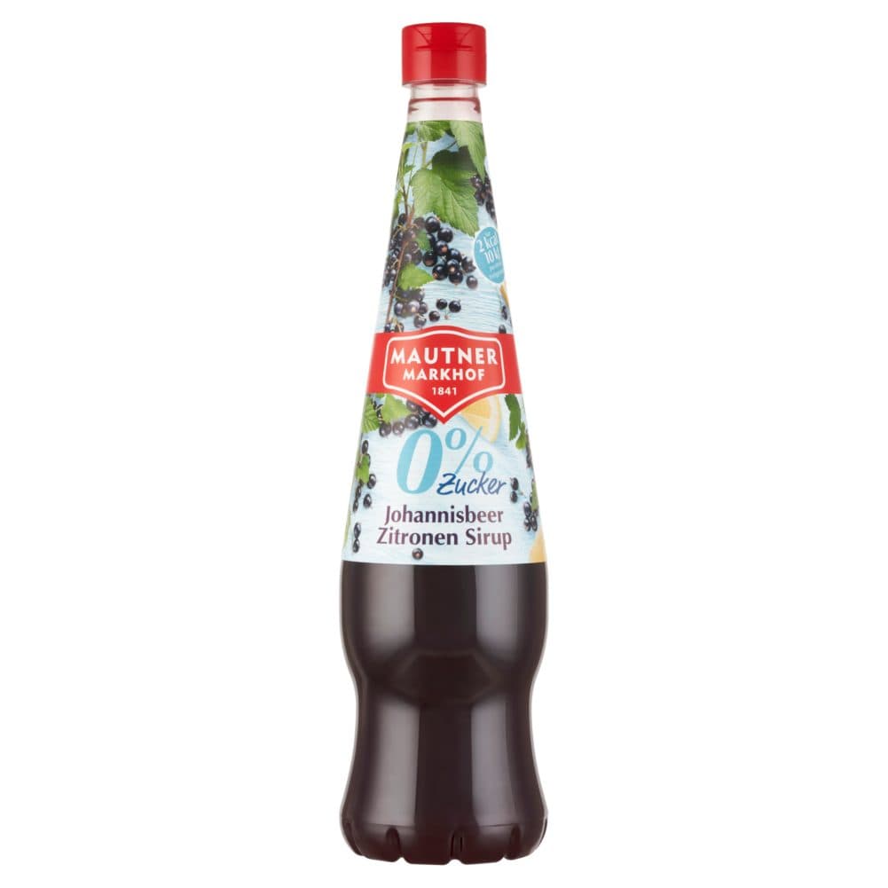 Mautner Sirup s čiernymi ríbezľami a citrónom bez pridaného cukru 700 ml