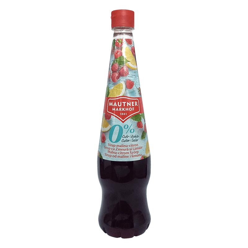 Mautner 0%-ný sirup malina-citrón 700 ml