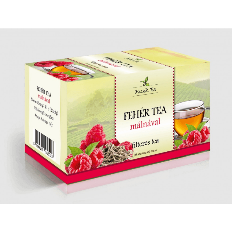 Mecsek Biely čaj s príchuťou malín 40 g - 92387
