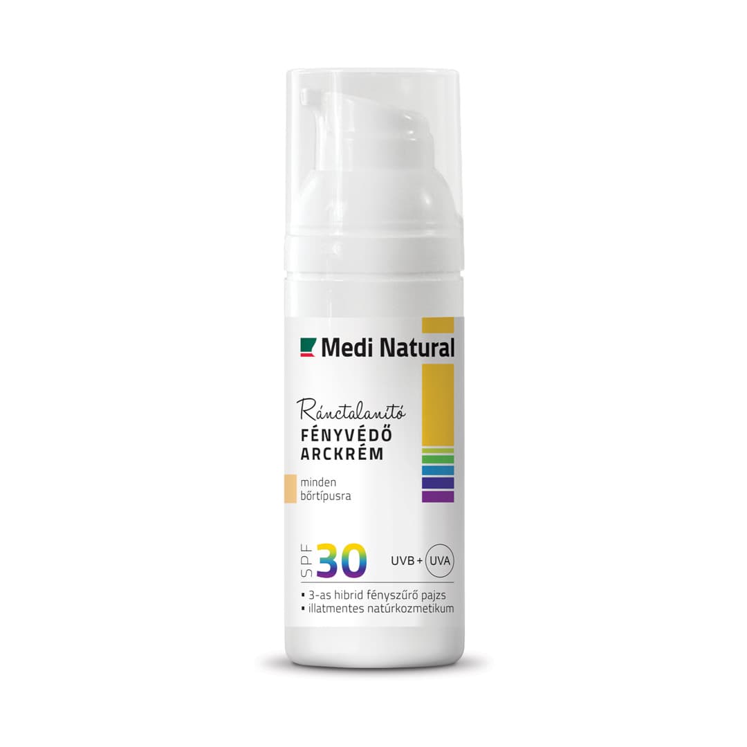 Medinatural protivráskový pleťový krém s SPF30 a slnečnou ochranou 50 ml - 91011