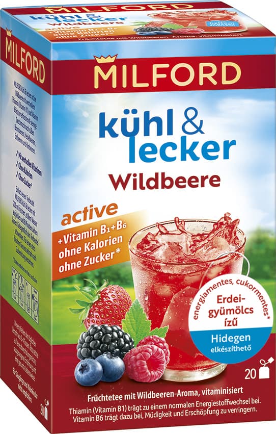 Milford Kühl & Lecker Active Ovocný čaj na studenú prípravu Lesné plody 50 g - 90251