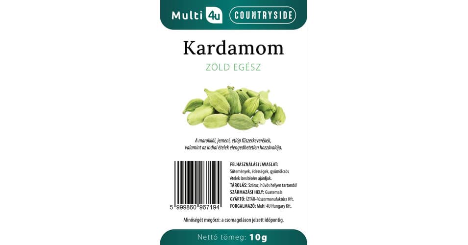 Multi 4u countryside kardamom zelený celý 10 g