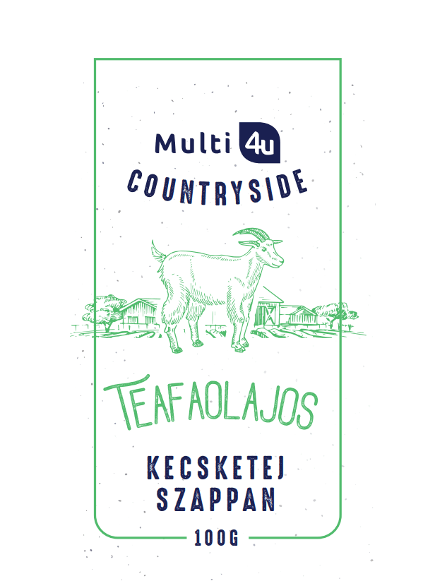 Multi 4u countryside kozí mlieko mydlo s olejom z čajovníka 100 g