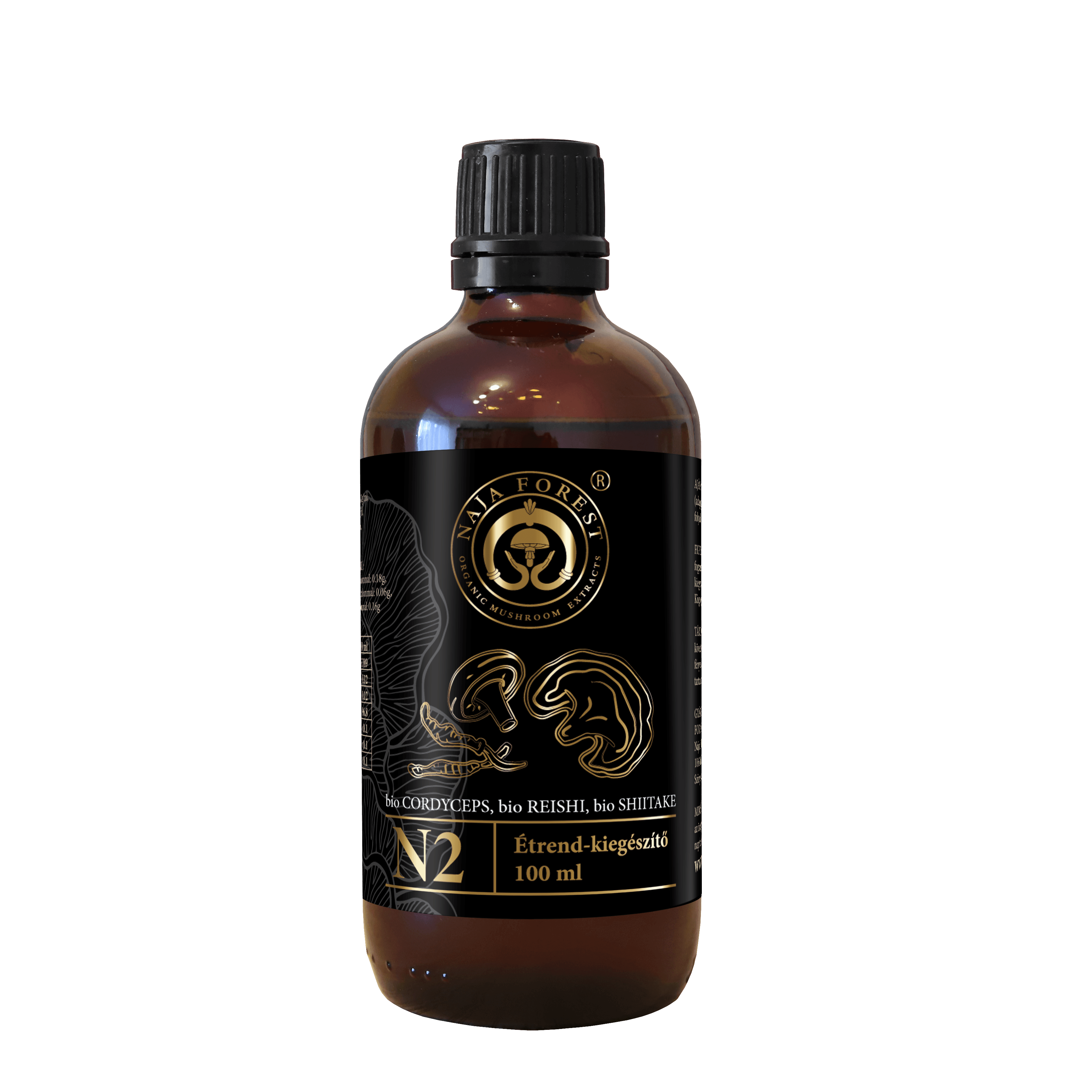 Naja forest N2 bio cordyceps, bio reishi, bio shiitake doplnok stravy 100 ml