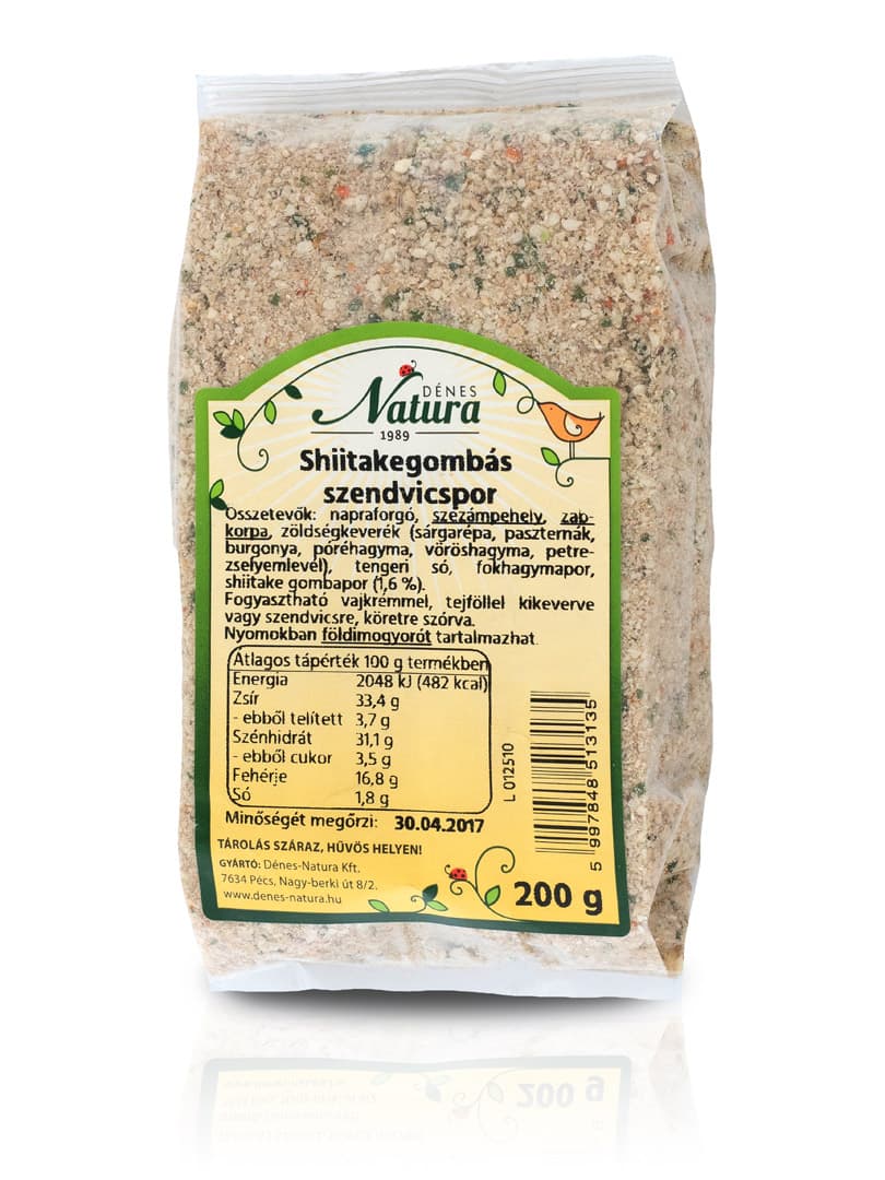 Natura sendvičová posýpka Shiitake 200 g
