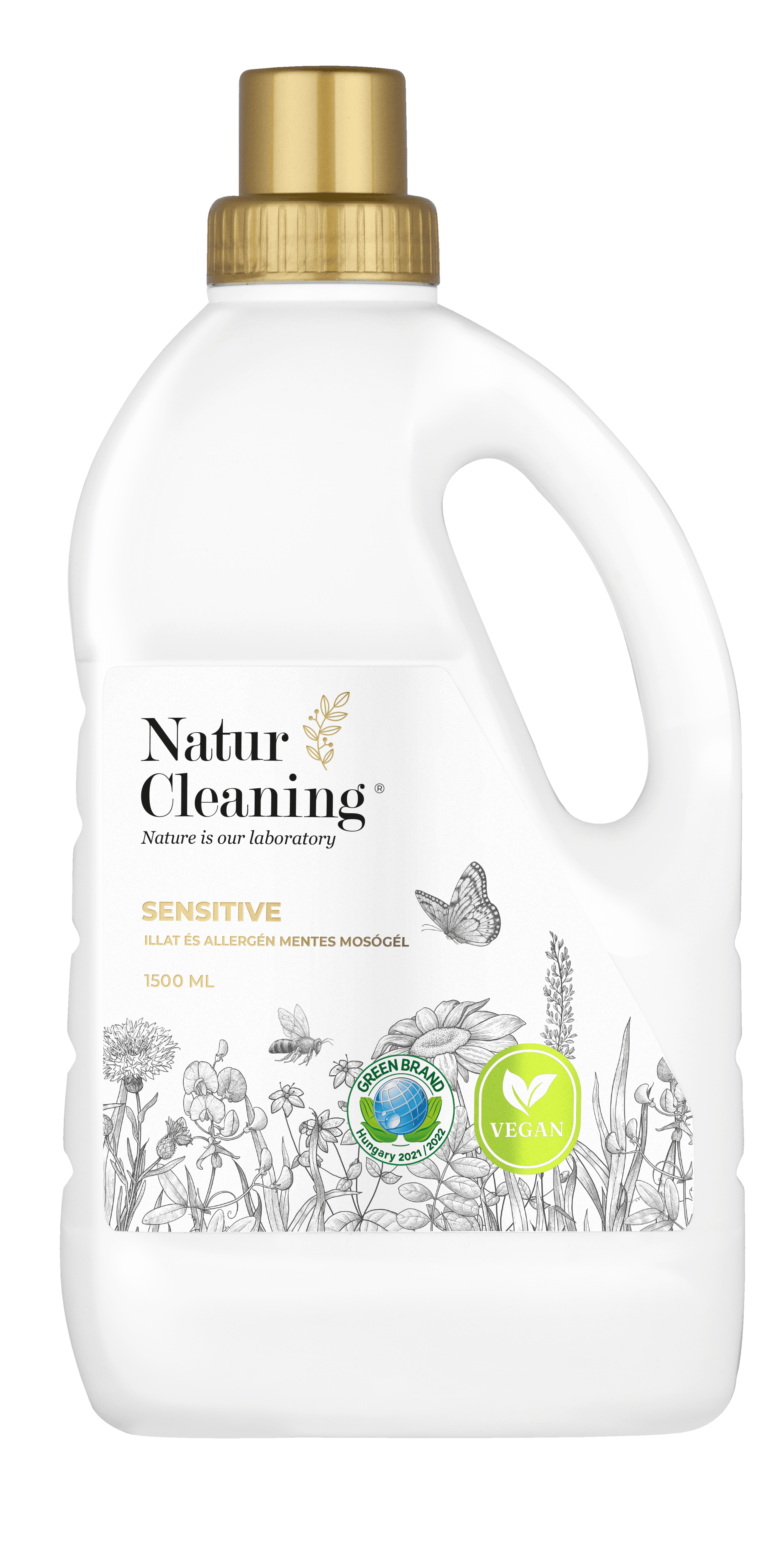 Naturcleaning prací gél bez vône a alergénov 1500 ml