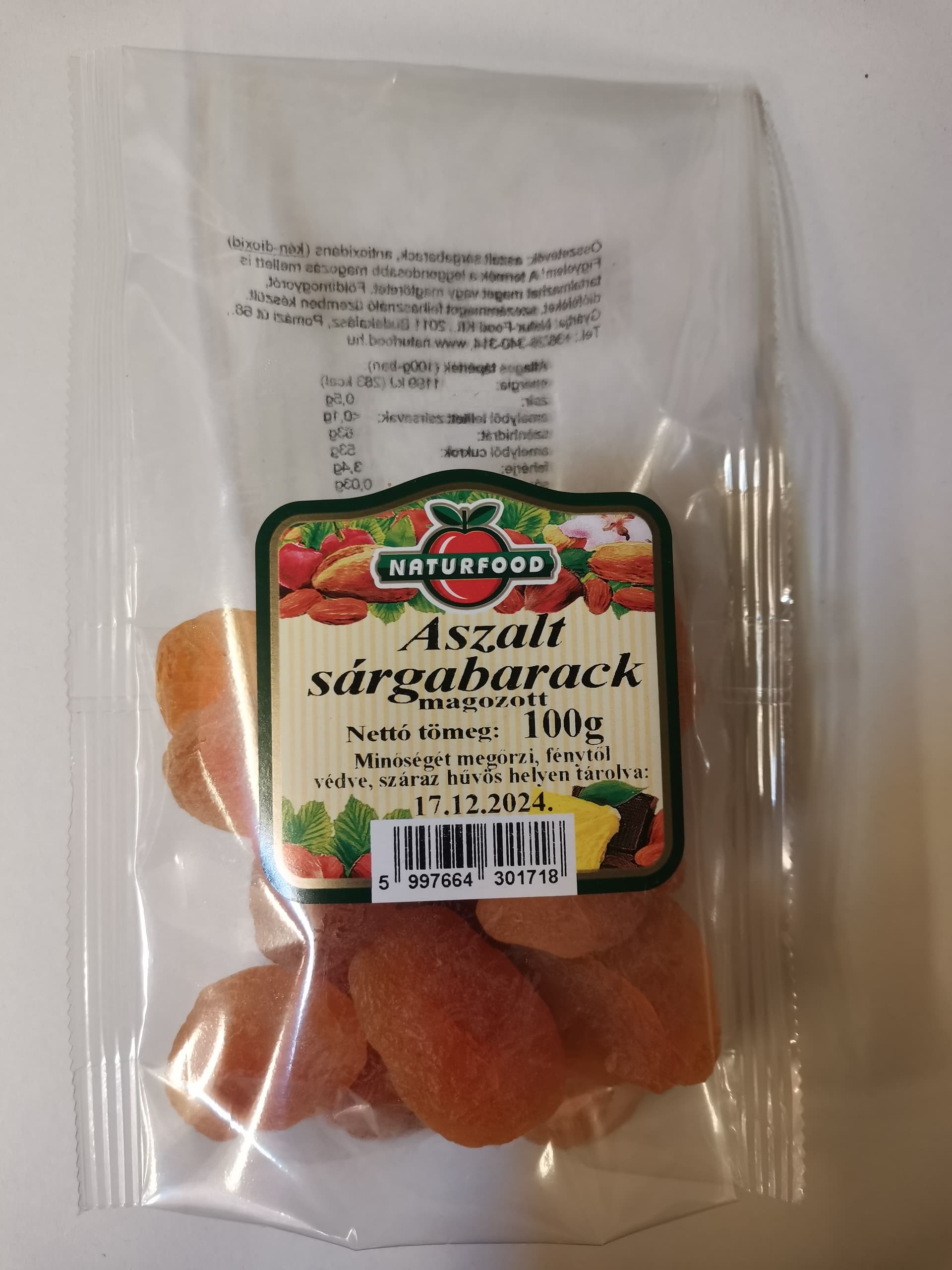 Naturfood sušené marhule 100 g