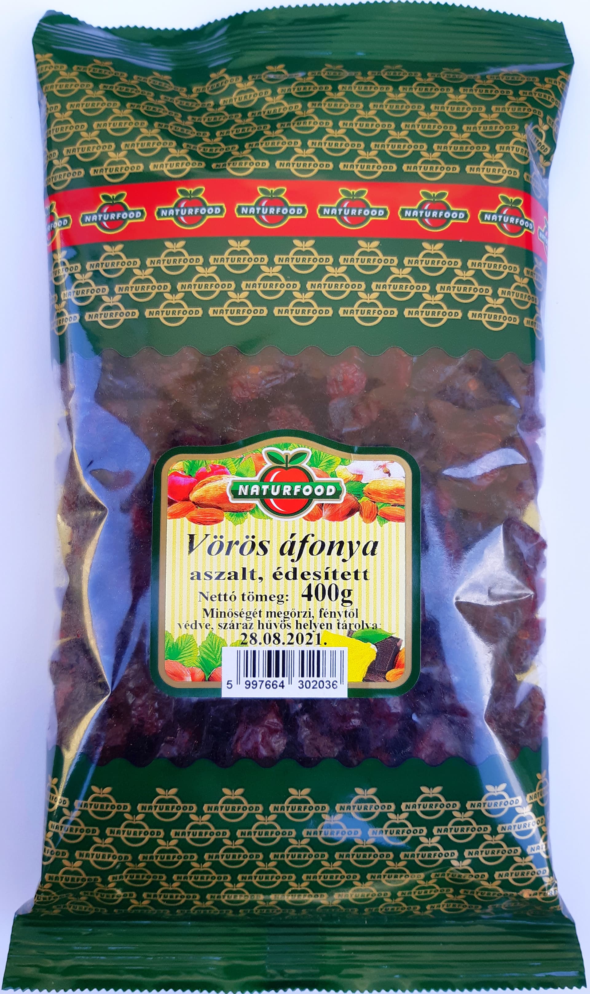 Naturfood sušené brusnice 400 g