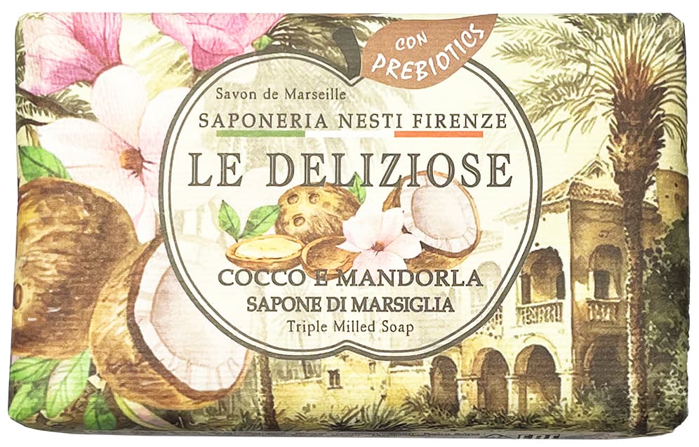 Nesti Dante Le Deliziose krémové mydlo s kokosom a mandľou 150 g - 93404
