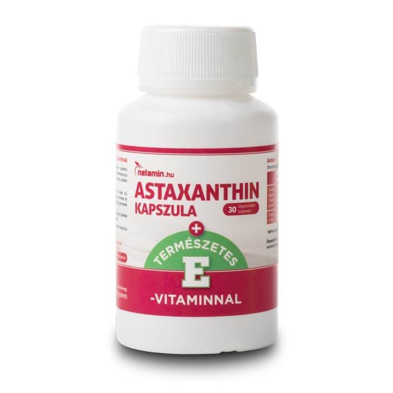 Netamin astaxanthin kapsula s prírodným E-vitamínom 30 ks