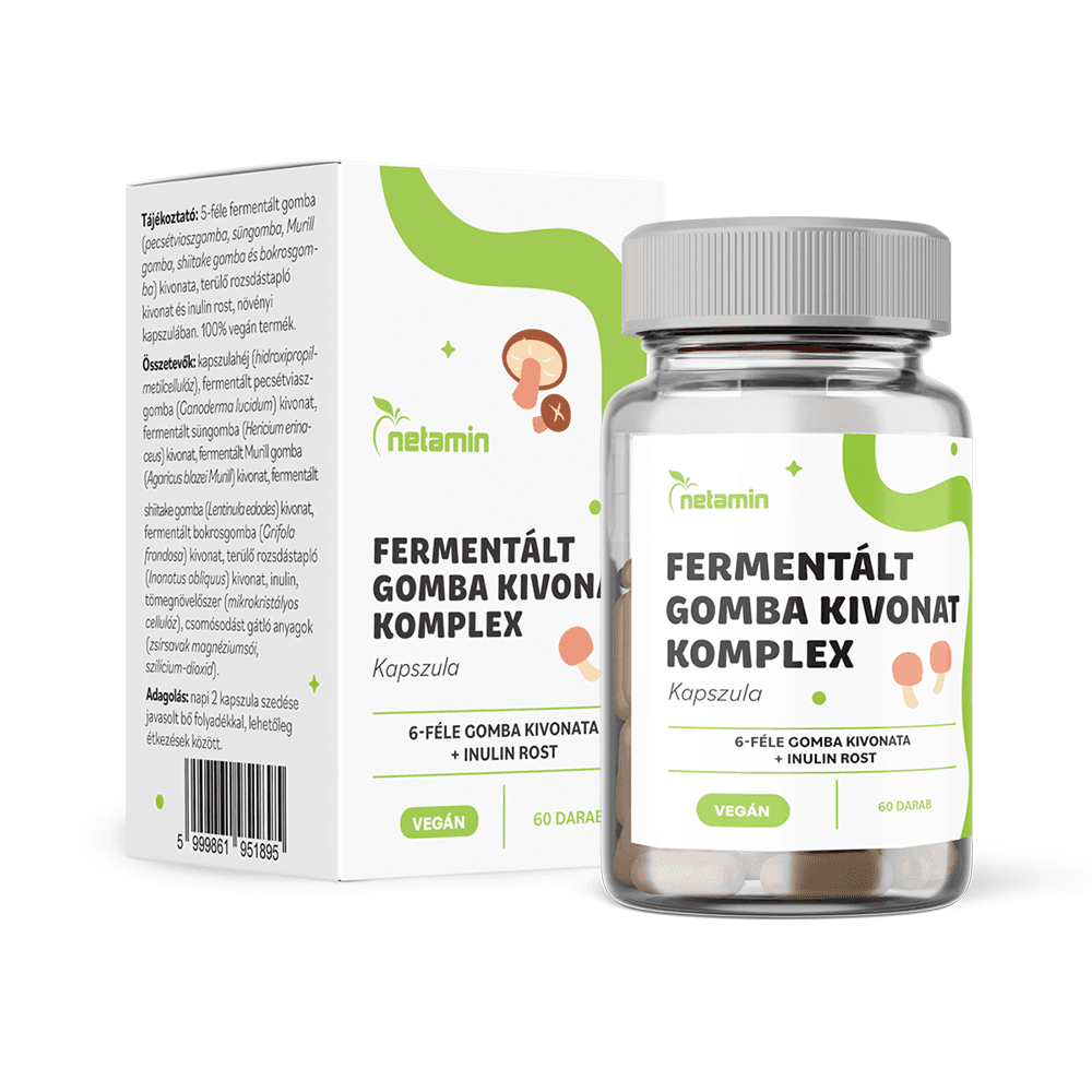 Netamin fermentovaný extrakt z húb komplexné kapsuly 60 ks