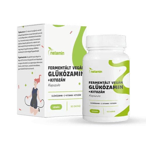 Netamin fermentované vegánske glukózamin + chitosan kapsuly 90 ks