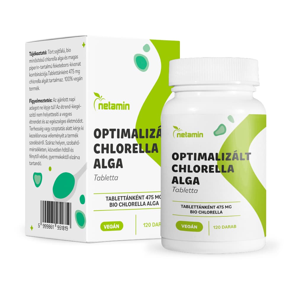 Netamin optimalizovaná chlorella riasa 475mg tableta 120 ks