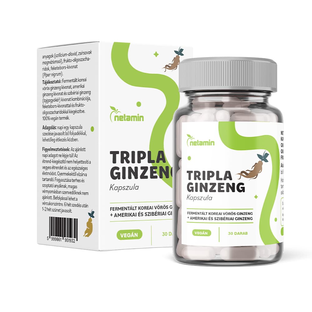 Netamin trojitý ginseng doplnok stravy kapsule 30 ks
