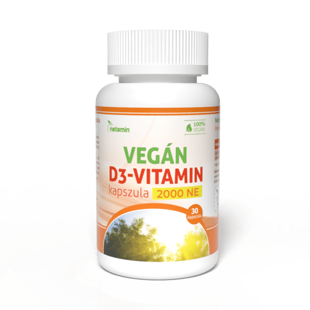 Netamin vegán D3-vitamin kapsula 30 db