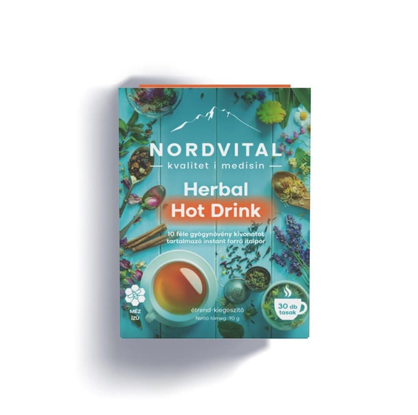Nordvital bylinný horúci nápoj prášok 30 ks