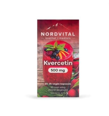 Nordvital kvercetín 500 mg vegán kapsula 60 ks