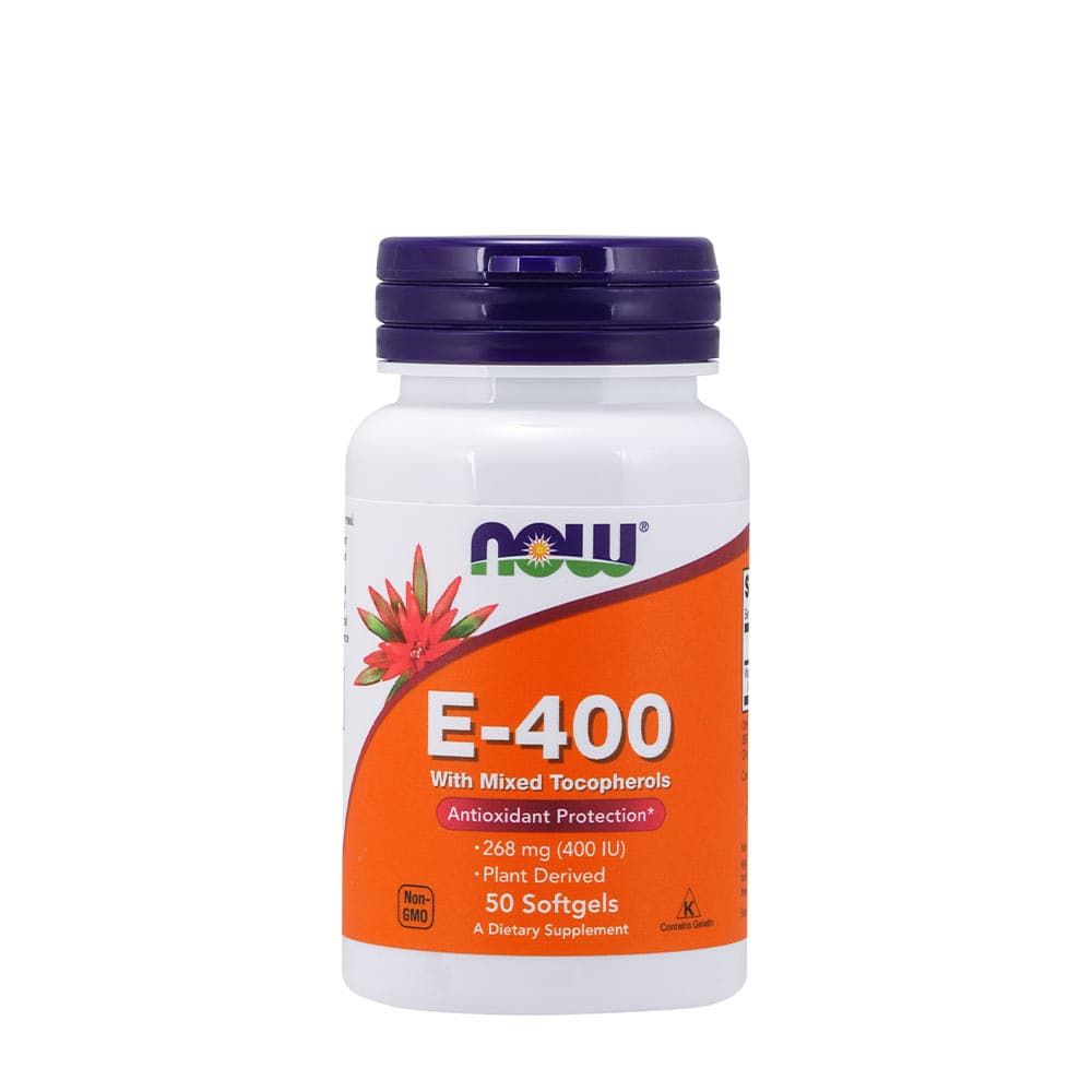 NOW FOODS Vitamín E s komplexom tokoferolov 50 kapsúl - 92477