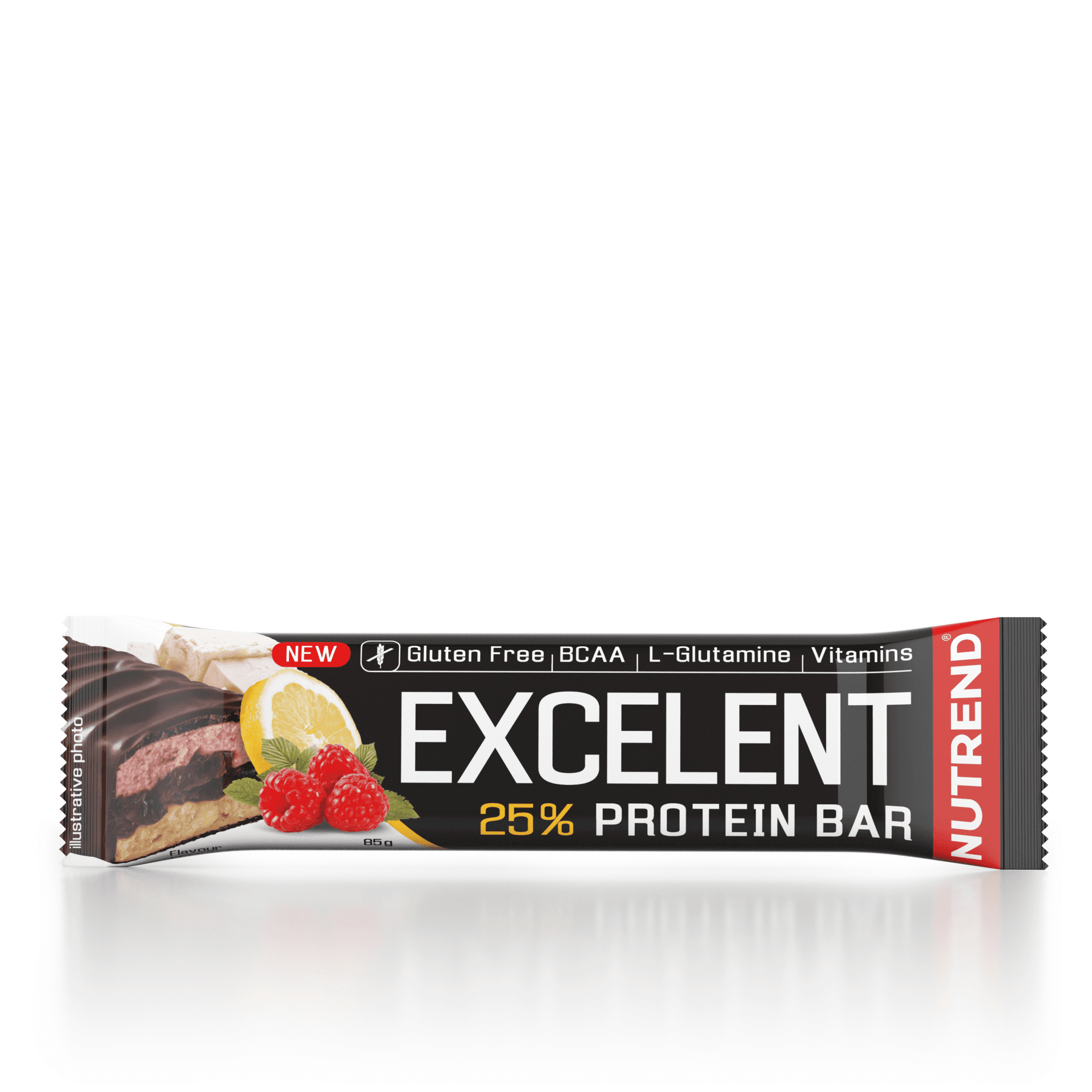 NUTREND Excelent Dvojitá proteínová tyčinka citrón a malina s brusnicami 85 g - 90037