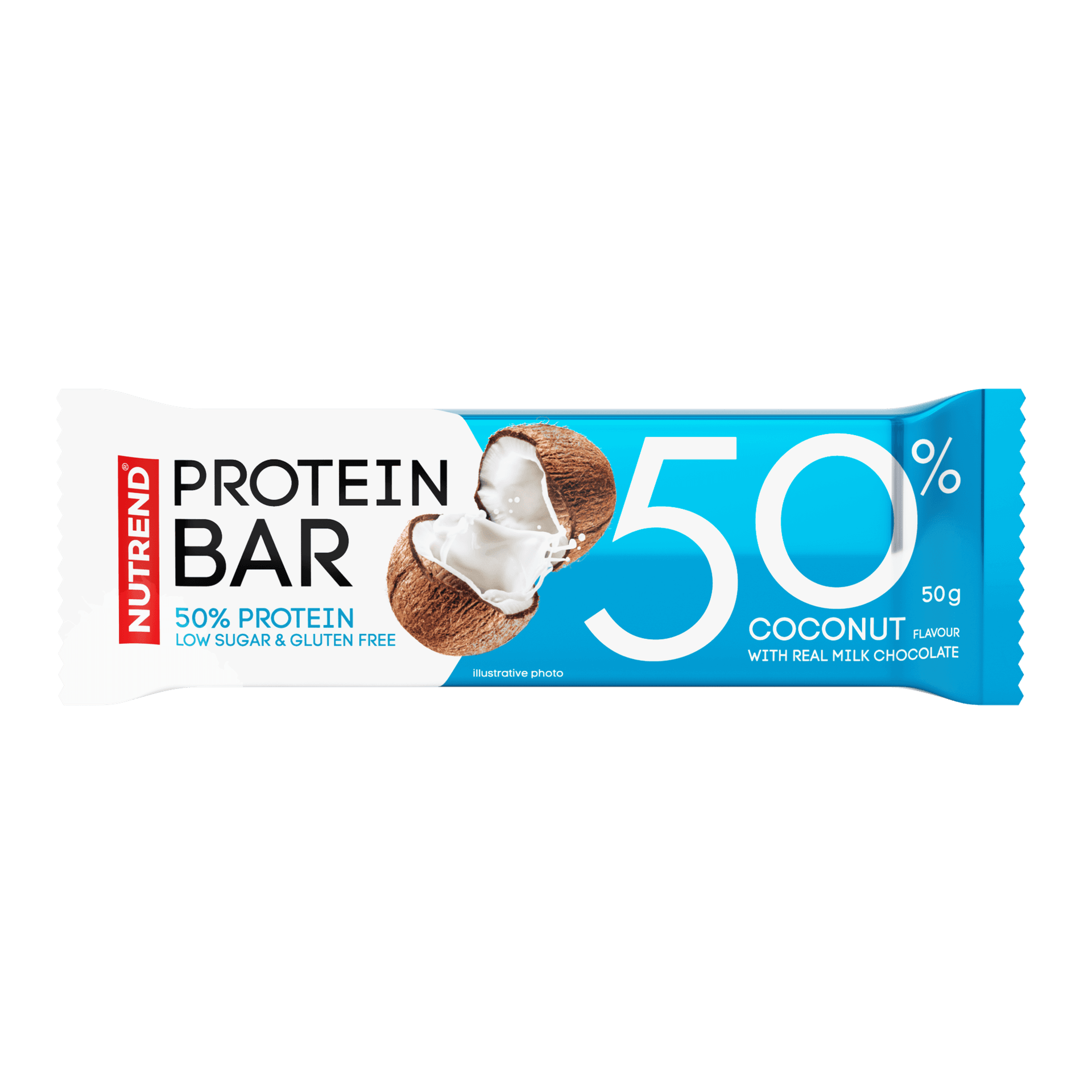 Nutrend proteinová tyčinka 50% kokos 50 g