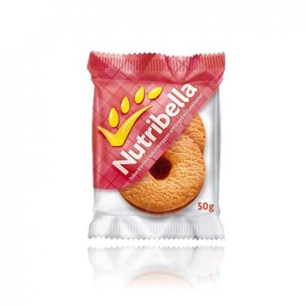 Nutribella celozrnné sušienky s višňovo-jablkovou náplňou 50 g